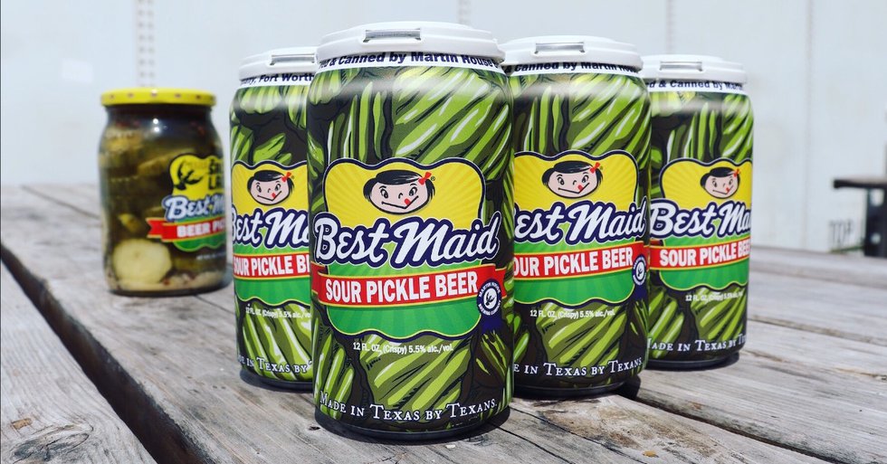 Pucker Up for Best Maid Sour Pickle Beer by Martin House Fort Worth